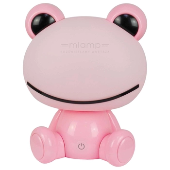 Nocna lampa stołowa ŻABKA 307675 Polux LED 2,5W 3000K dziecięca różowa