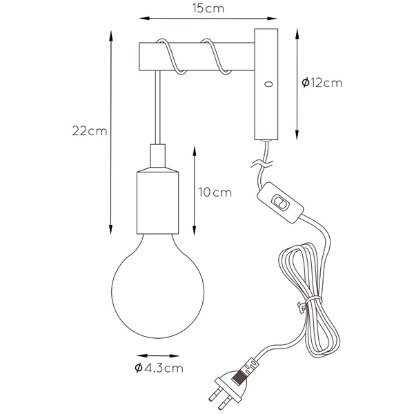 Kinkiet LAMPA ścienna PAULIEN 08227/01/66 Lucide dziecięca OPRAWA metalowa różowa