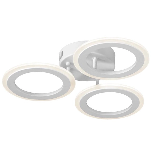 Nowoczesna lampa sufitowa W7106-3S WT plafon LED 54W ringi białe
