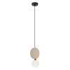 Wisząca lampa Andrea PND-59779-1M-BG nad stół czarna beżowa