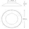 Plafon do salonu Foskal 79177/12/30 Lucide LED 12W 2700K czarny