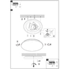 Plafon okrągły TARUG 41003-20 Globo LED 20W 3000K nad wyspę biały