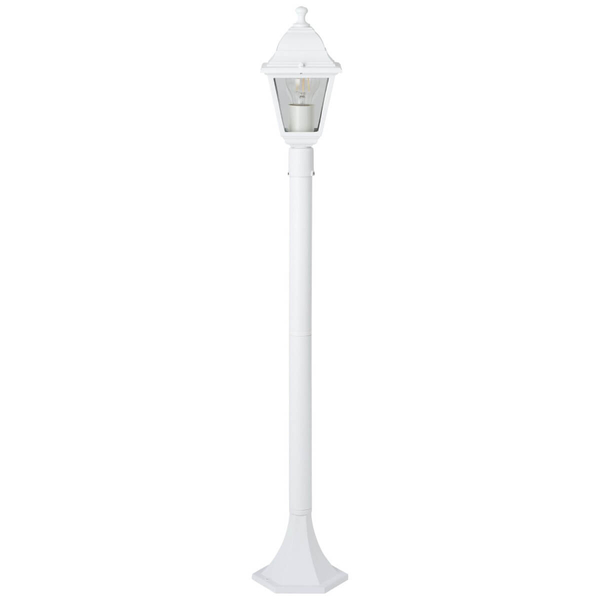 Ogrodowa latarnia Nissie 90994A05 stojąca metal IP44 biała