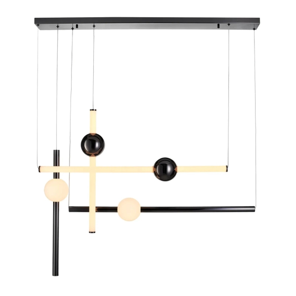 Wisząca lampa loftowa O-LINE LED 44W 3000K listwy nad stół ST-1691L-4 BLACK