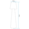 Stojąca lampa tarasowa Gardena ES-DC005 LED 5W RGBW IP65 z pilotem biała