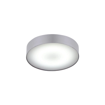 Srebrna lampa sufitowa Arena do sypialni LED 18W 4000K nad łóżko