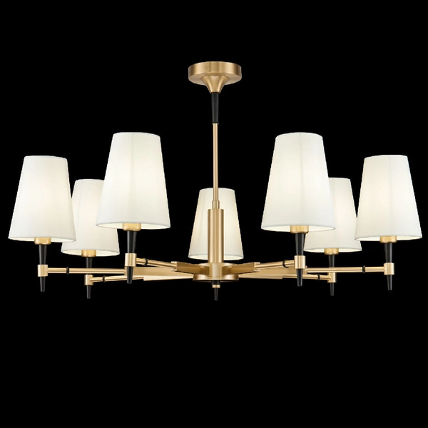 LAMPA sufitowa ZARAGOZA H001CL-07BS Maytoni abażurowa OPRAWA klasyczna mosiądz