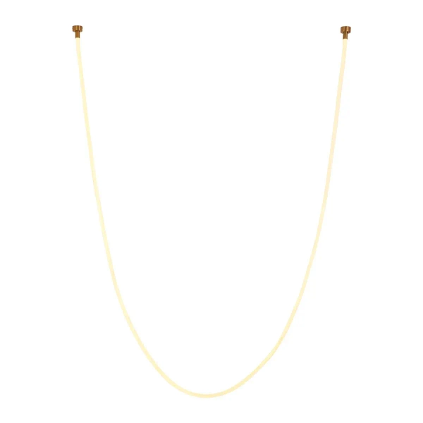 Lampa wisząca wąż led SNAKE MD1021-5 gold biała złota metal PVC LED 72W 3000K 5M do sypialni