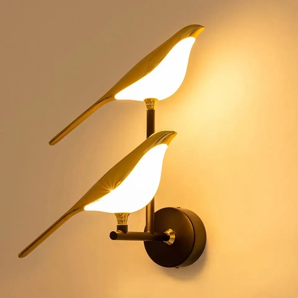 Kinkiet ścienny BIRD MSE1501100458 Moosee LED 14W 3000K ptaki złoty
