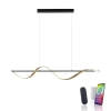 Wisząca lampa Q-SWING mosiądz antracyt 2385-13 1xLED 24W CCT nad stół