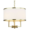 LAMPA wisząca Casa Old Gold S Orlicki Design abażurowa OPRAWA klasyczna okrągły ZWIS na łańcuchu kremowy złoty