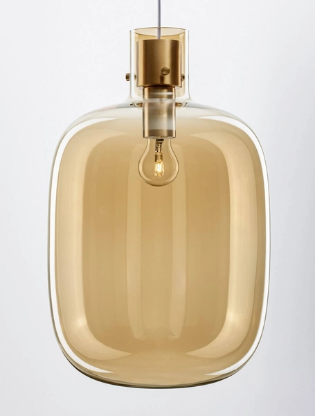 Stylowa lampa wisząca Padre do jadalni złota szampańska