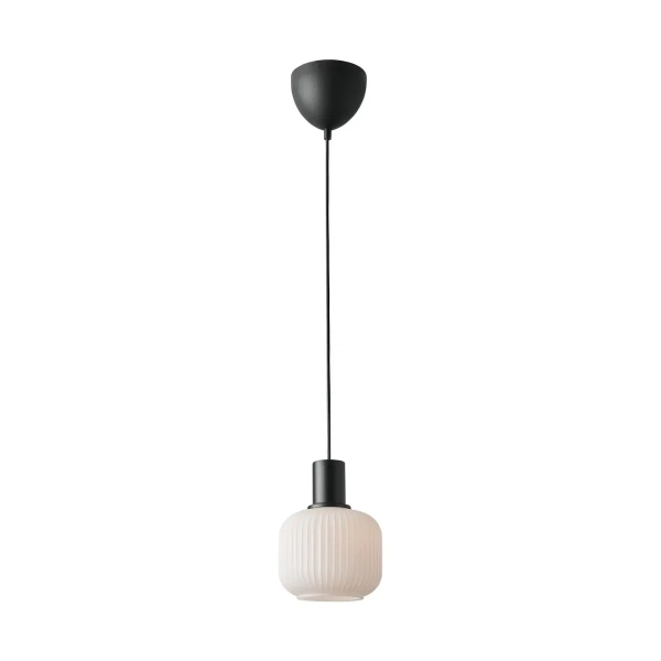Szklana lampa wisząca Milford 2412613003 nad stół czarny