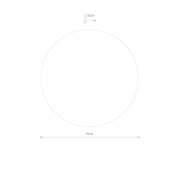 Przyścienna lampa nowoczesna Ring LED 10W do salonu złota