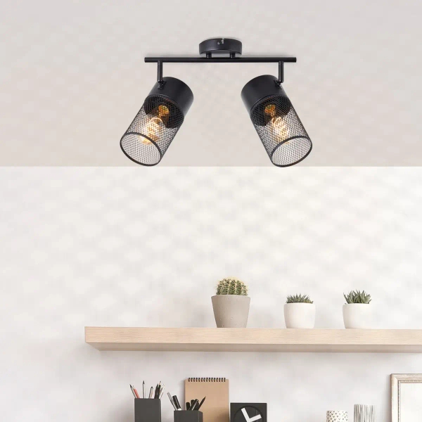 Lampa sufitowa z regulacją Kamolo 99724/76 loftowa czarna