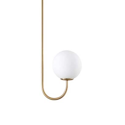 Wisząca lampa salonowa CGCONST1 kula ball art deco mosiądz