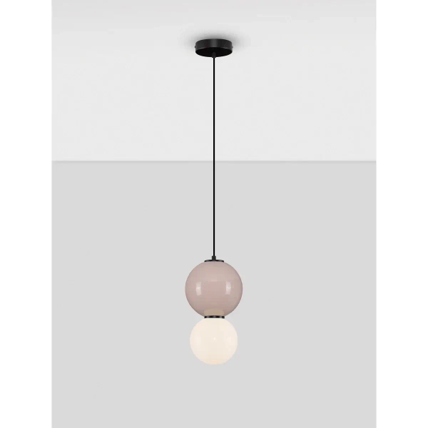 Lampa wisząca szklana do salonu JORELIA LE45252 LED 6W 3000K beżowa biała