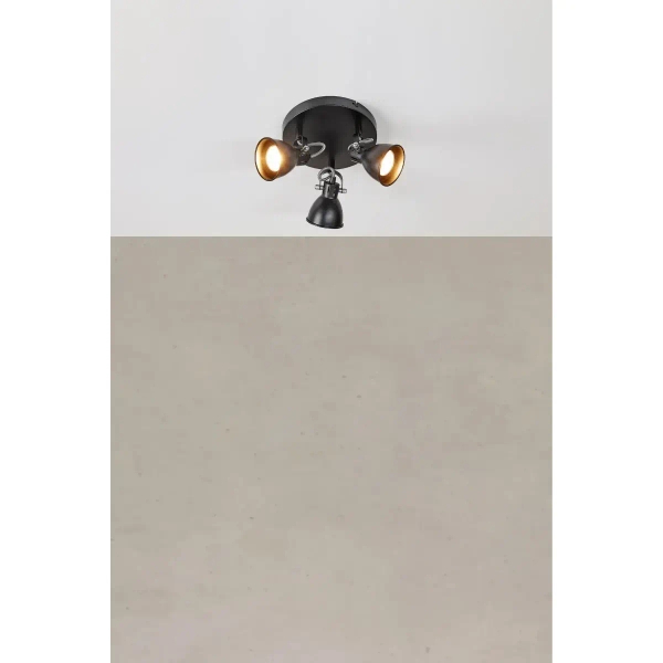 Lampa sufitowa Mion 108847 potrójna regulowana metalowa czarna
