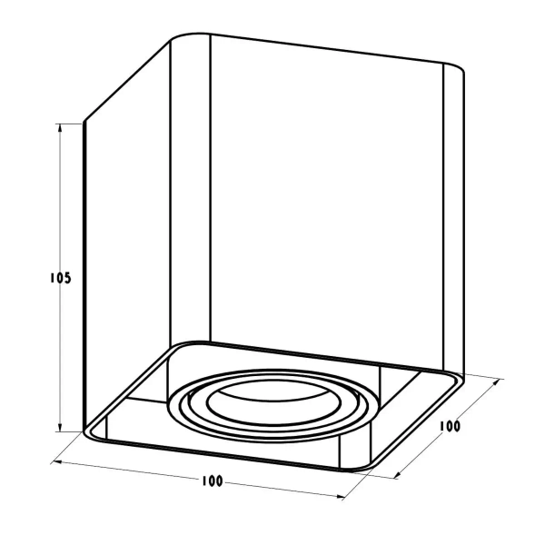 Spot lampa sufitowa QUADRY SL 20039-WH kostka downlight biała