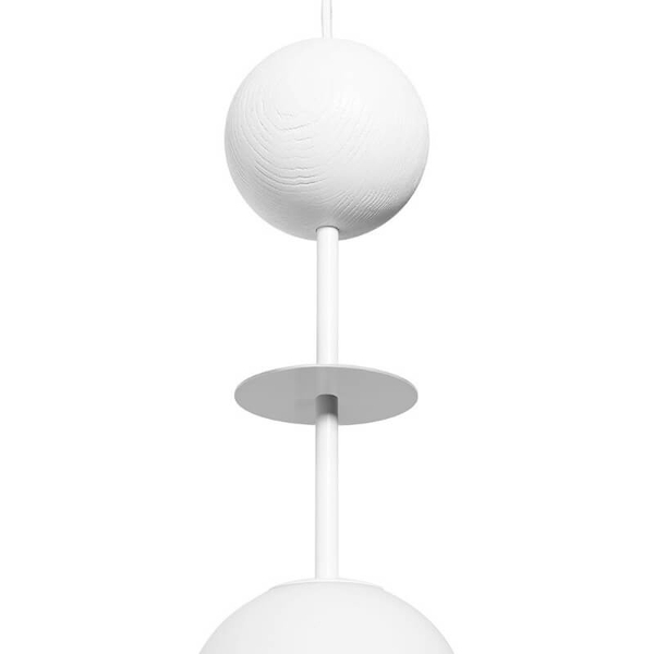 Kulista wisząca lampa do jadalni Oio OIA111P0 okrągła biała