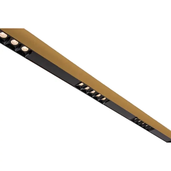 Ledowa wisząca lampa 22223 LED 50W 3000K belka podłużna czarna brązowa