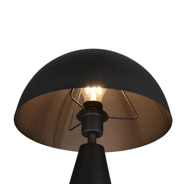 Stolikowa lampa ALFIE 565000132 czarna metalowa z włącznikiem 43cm