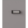 Ścienny kinkiet do ogrodu GARDENIA czarny W0465 LED 12W 3000K IP65 ryflowany