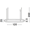 Lampa wisząca nad wyspę kuchenną Silao LE42797 LED 56W 3000K czarna