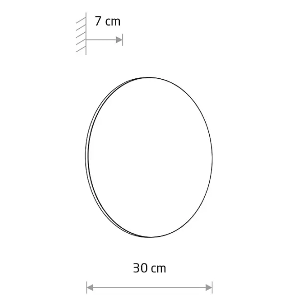 Ścienna lampa do ogrodu ARIA 11574 LED 15W 3000K IP54 czerwona