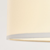 Sufitowa lampa z abażurem Andria 93522/05 okrągła biała chrom