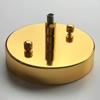 LAMPA okrągła Stanza Gold Nero S Orlicki Design wisząca OPRAWA abażurowa w stylu klasycznym czarna złota