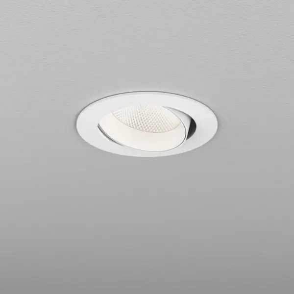 Minimalistyczne oczko sufitowe białe PUTT LED 8,5W 3000K z regulacją 38042-M930-WW-00-13