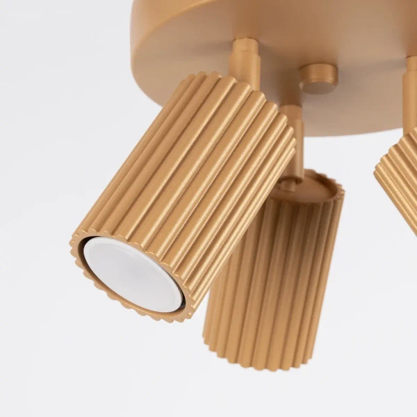 Potrójna lampa sufitowa KARBON SL.1563 z regulacją tubki złote