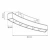 Zaokrąglona lampa sufitowa Magnetic Track ML8692 LED 6W 4000K szynowa czarny