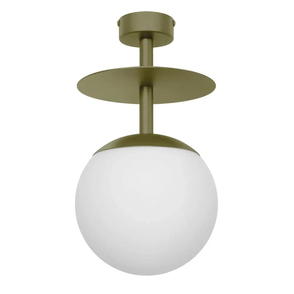 Przysufitowa lampa kula na korytarz PLAAT B PLB114003 oliwkowy