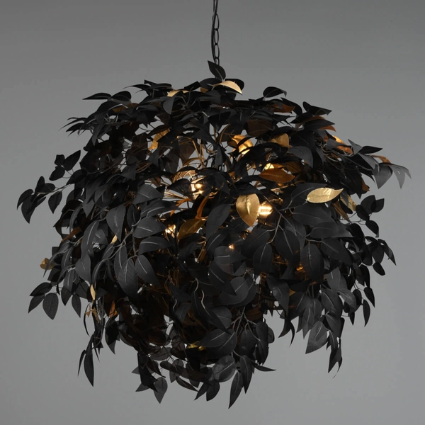 Dekoracyjna lampa wisząca Leavy R10464032 RL Light gałązki czarny