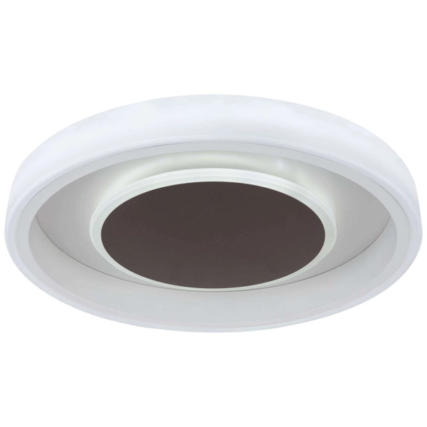 Okrągła LAMPA plafon GOFFI 48398-40 Globo sufitowa OPRAWA metalowa LED 40W 3000K - 6000K biała