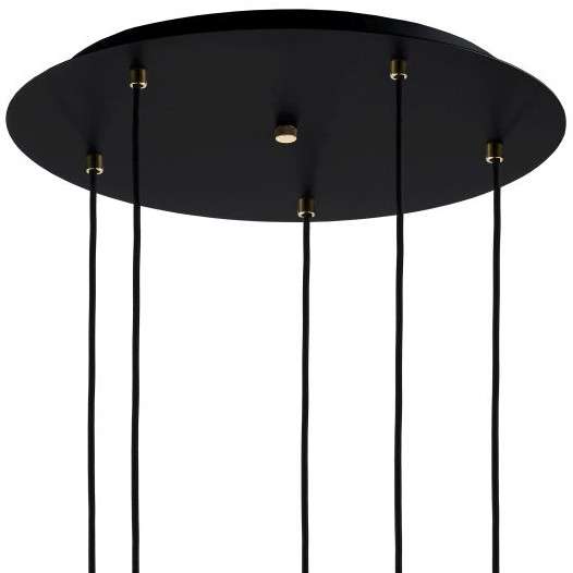 Lofrowa LAMPA wisząca LONGIS 10878505 Kaspa szklana OPRAWA skandynawski ZWIS kaskada złota przezroczysta czarna
