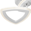 Metalowa lampa sufitowa W7112-2S WT białe trójkąty LED 36W hol