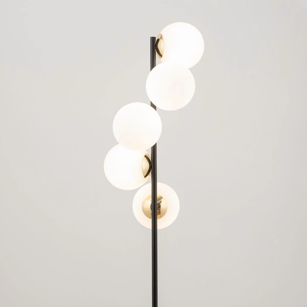 Lampa podłogowa do salonu Piano 50365 Sigma kule balls białe czarne