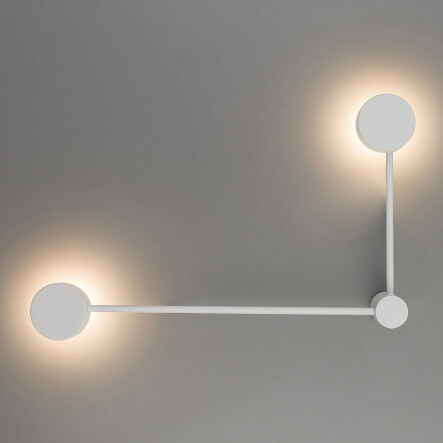 Lampa ścienna Orbit 10637 Nowodvorski płaski podwójny biały