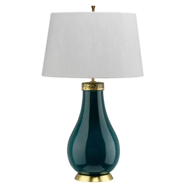 Ceramiczna stołowa lampka Havering QN-HAVERING-TL-IV ceramiczna niebieska