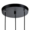 LAMPA wisząca FONDI LP-1214/3P Light Prestige szklana OPRAWA kaskada zwis przezroczysty