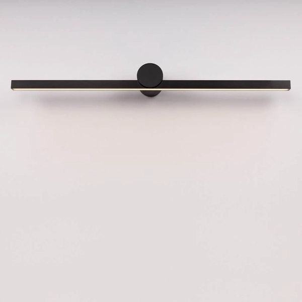 Naścienna lampa RAFAEL LE44422 LED 17W 3000K IP54 listwa czarna