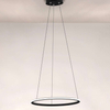 Wisząca LAMPA biurowa SLIM/000053/4000/B MDECO metalowa OPRAWA zwis LED 40W 4000K okrągły czarny