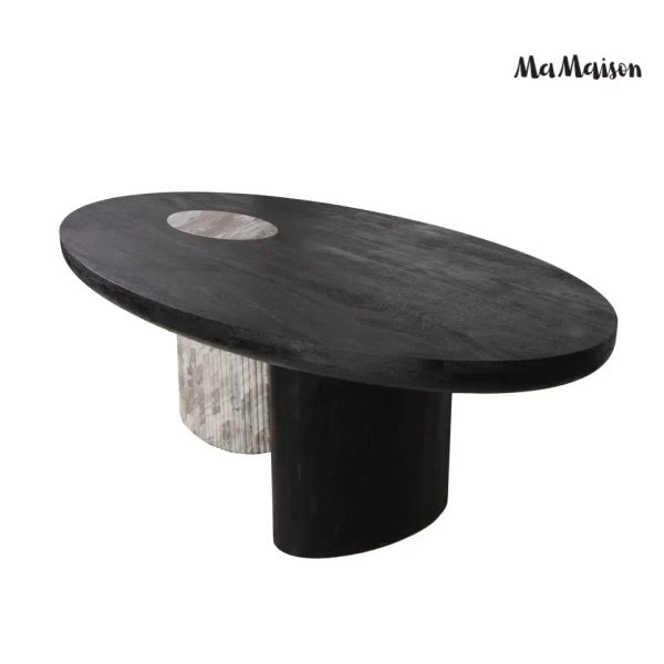 Stół jadalniany ATLANTE MM001501100400 marmur drewno mango 240x120cm