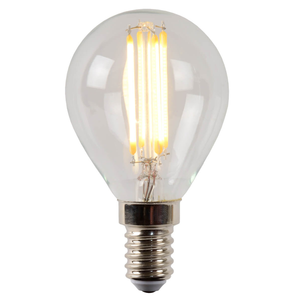 Żarówka bańka LED 49022/04/60 Lucide E14 4W 2700K 360lm przezroczysta