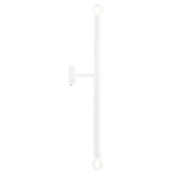 Lampa naścienna Tubo 1072D_S Aldex metalowy biały kinkiet sypialniany
