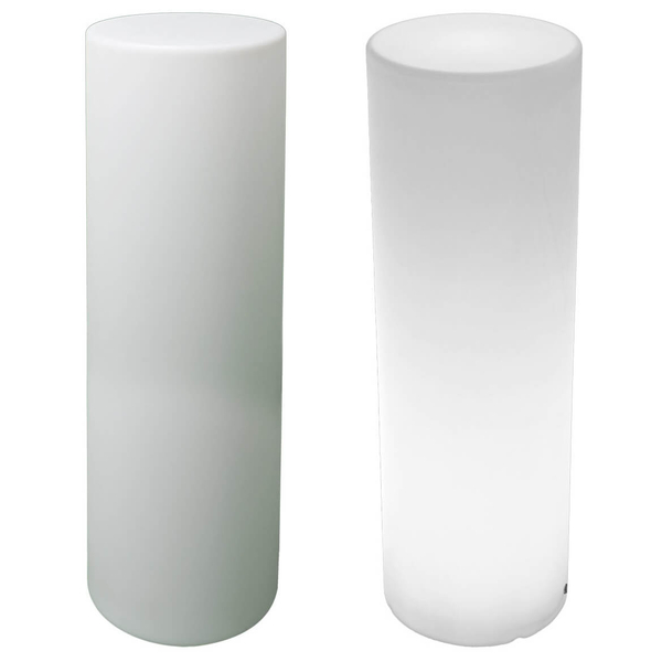 Stojąca lampa ogrodowa tubka Tube ES-DC033 LED 5W RGBW IP65 biała