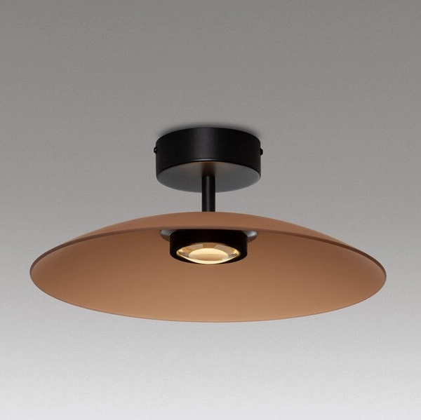 Plafon do kuchni PECA LE44278 LED 12W 3000K kopuła brązowy czarny